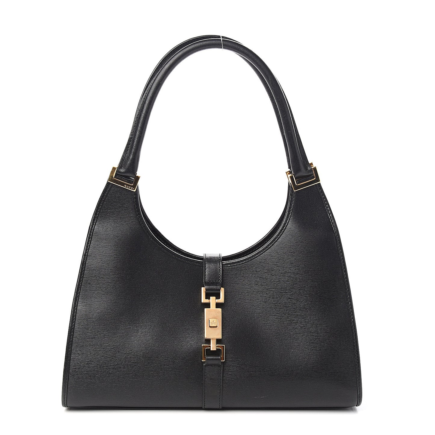 Calfskin Bardot Shoulder Bag Black