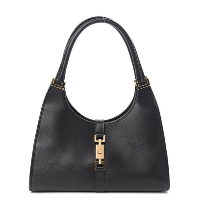 Gucci Calfskin Bardot Shoulder Bag Black 1 of 9
