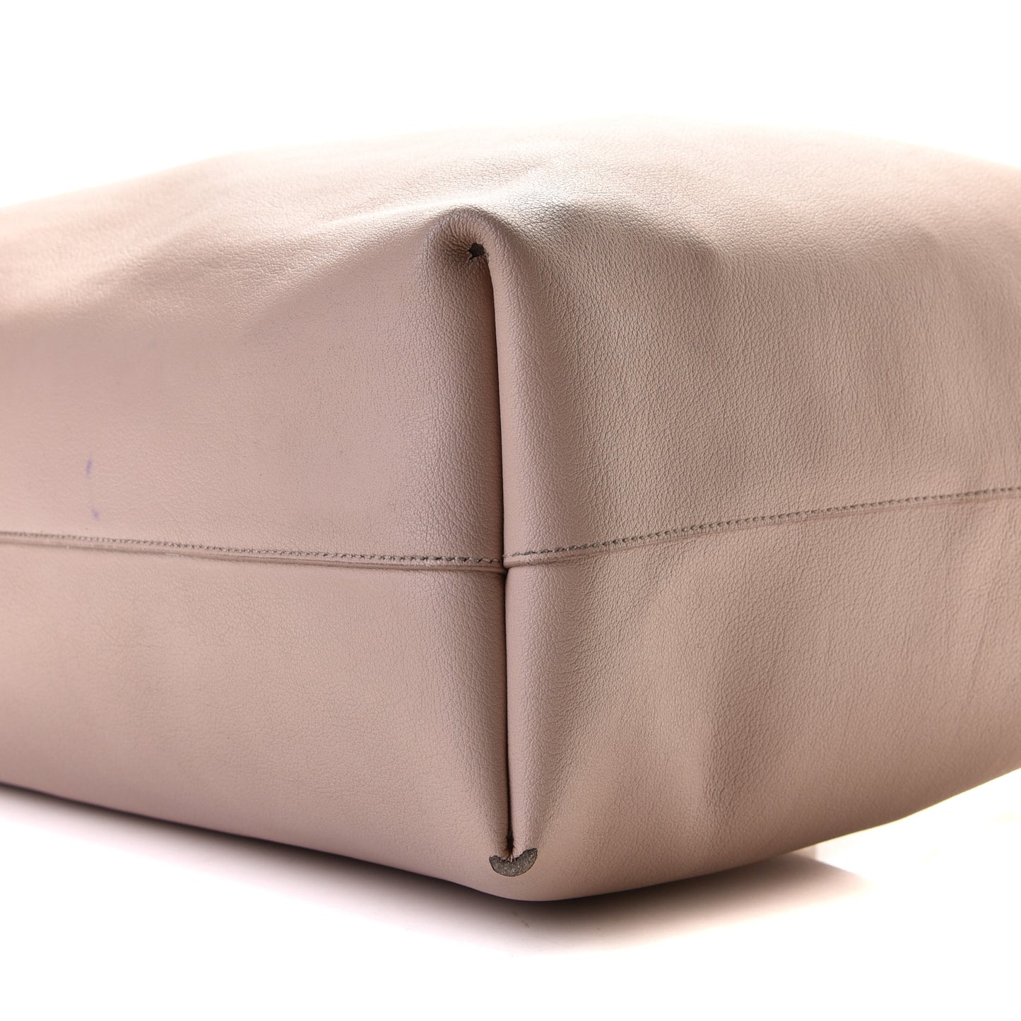 Calfskin Large Shopping Tote Nude Powder