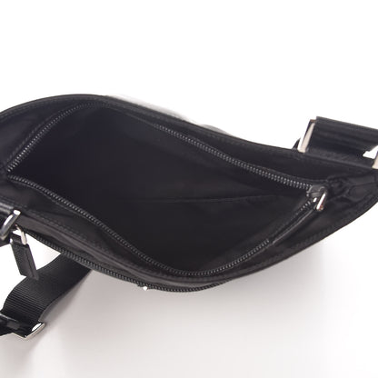 Prada Nylon Vela Small Flat Messenger Bag Black 7 of 9