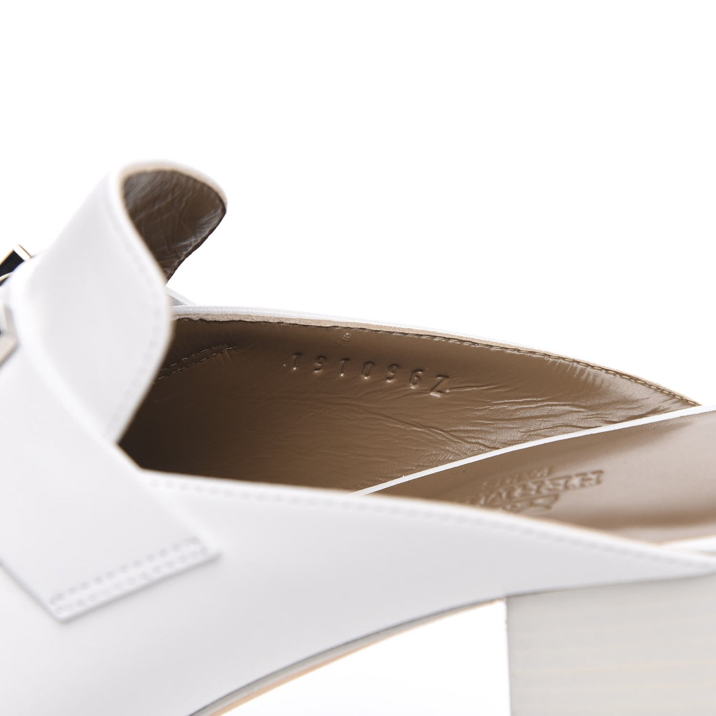 Goatskin Tuileries Mules 37 White