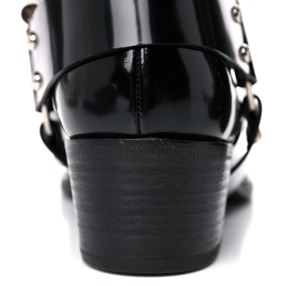 Louis Vuitton Calfskin Monogram Rhapsody Ankle Boots 38.5 Black 9 of 11