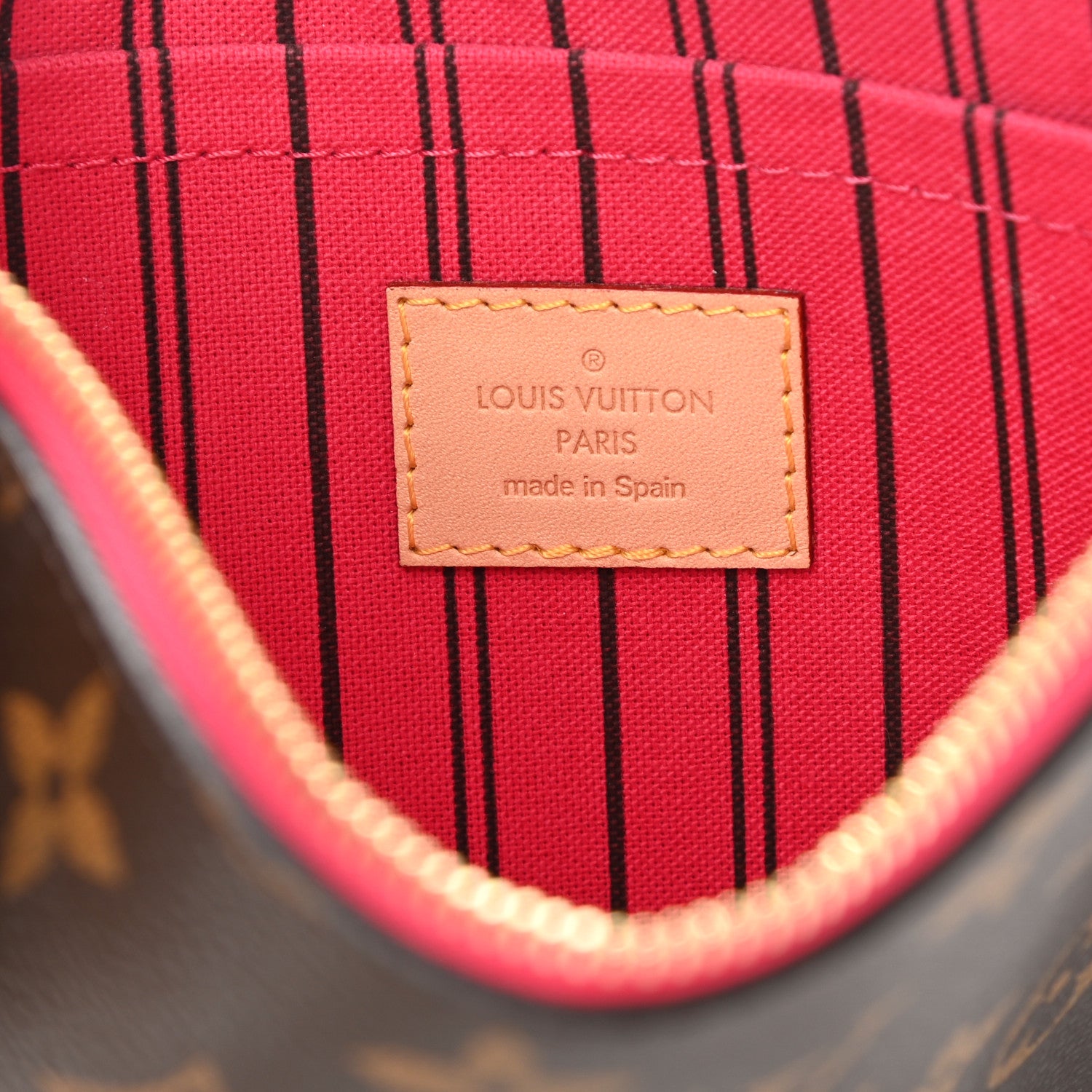 Louis Vuitton Monogram Neverfull MM GM Pochette Pivoine 6 of 7