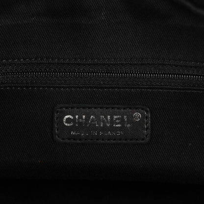 Chanel Calfskin Large Diamond Stitch Tote Black 6 of 7