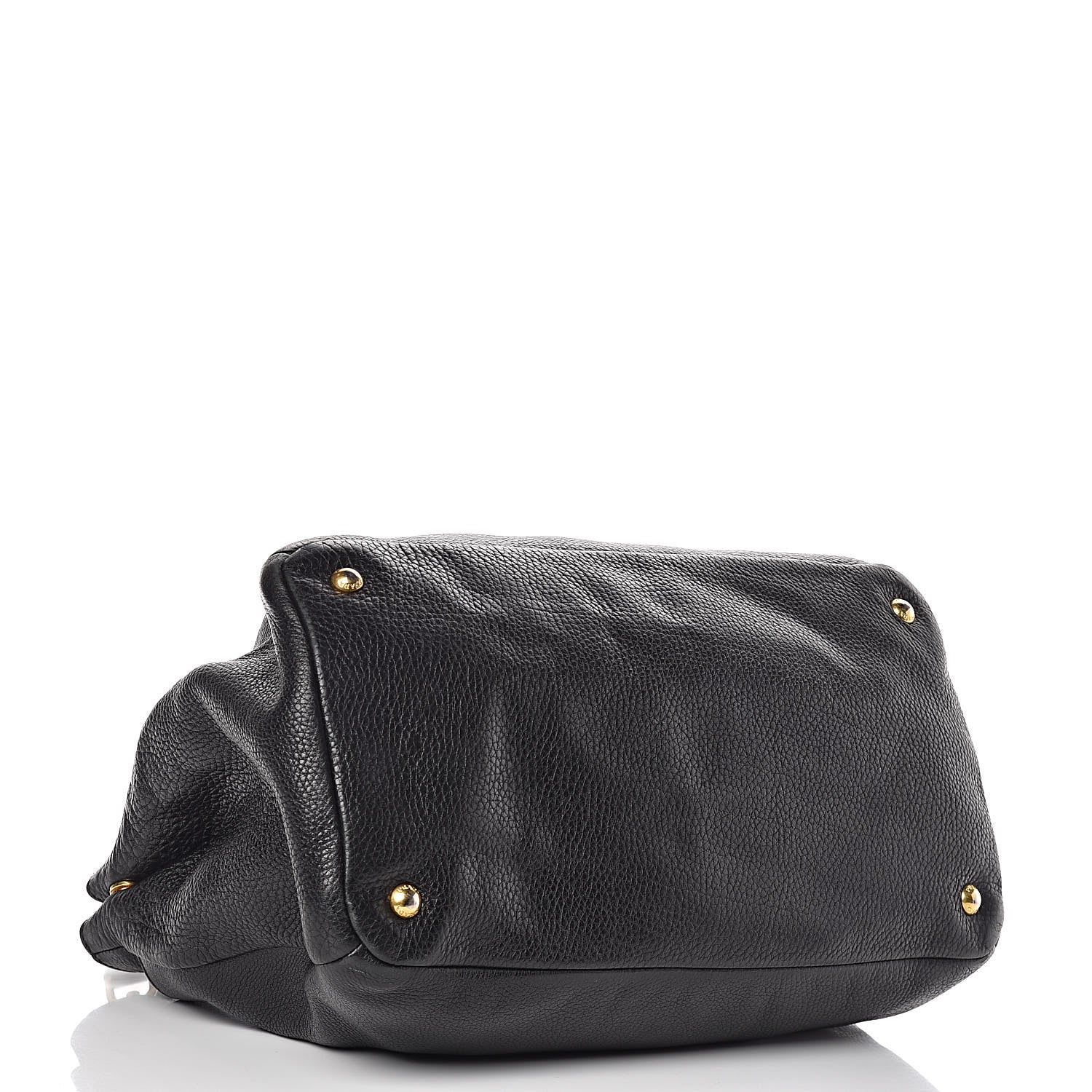 Prada Vitello Daino Tote Black 4 of 15
