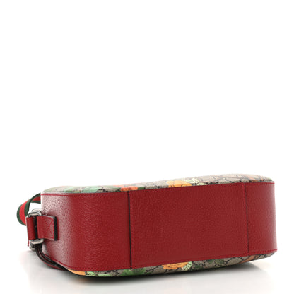 Gucci GG Supreme Monogram Tian Web Camera Bag Beige Multicolor Red 4 of 10