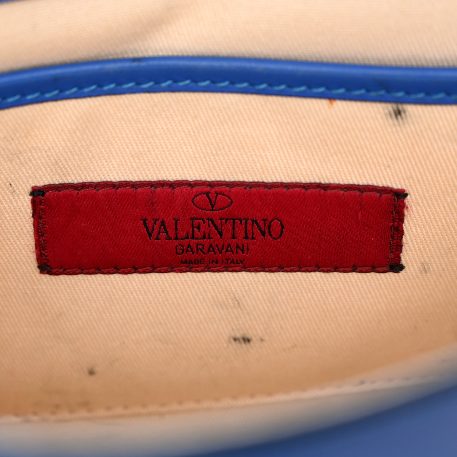 Valentino Garavani Vitello Medium Rockstud Flip Lock Crossbody Bag Acid Blue 6 of 21