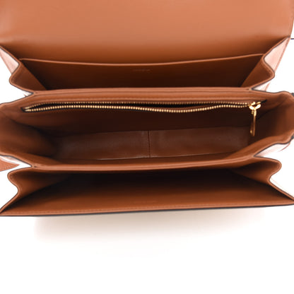 Celine Textile Natural Calfskin Large Triomphe Tan White 5 of 9