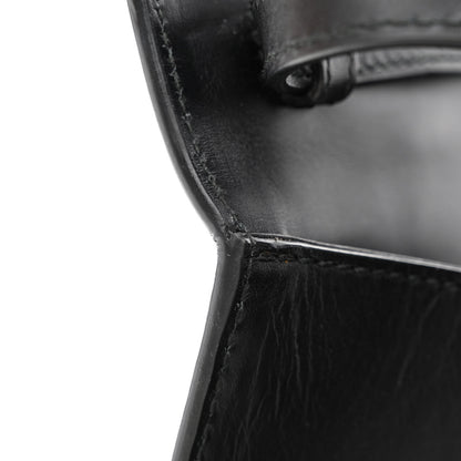 Gucci Calfskin Medium Sylvie Top Handle Bag Black 14 of 15