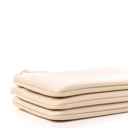 Celine Lambskin Small Trio Crossbody Bag White 8 of 10