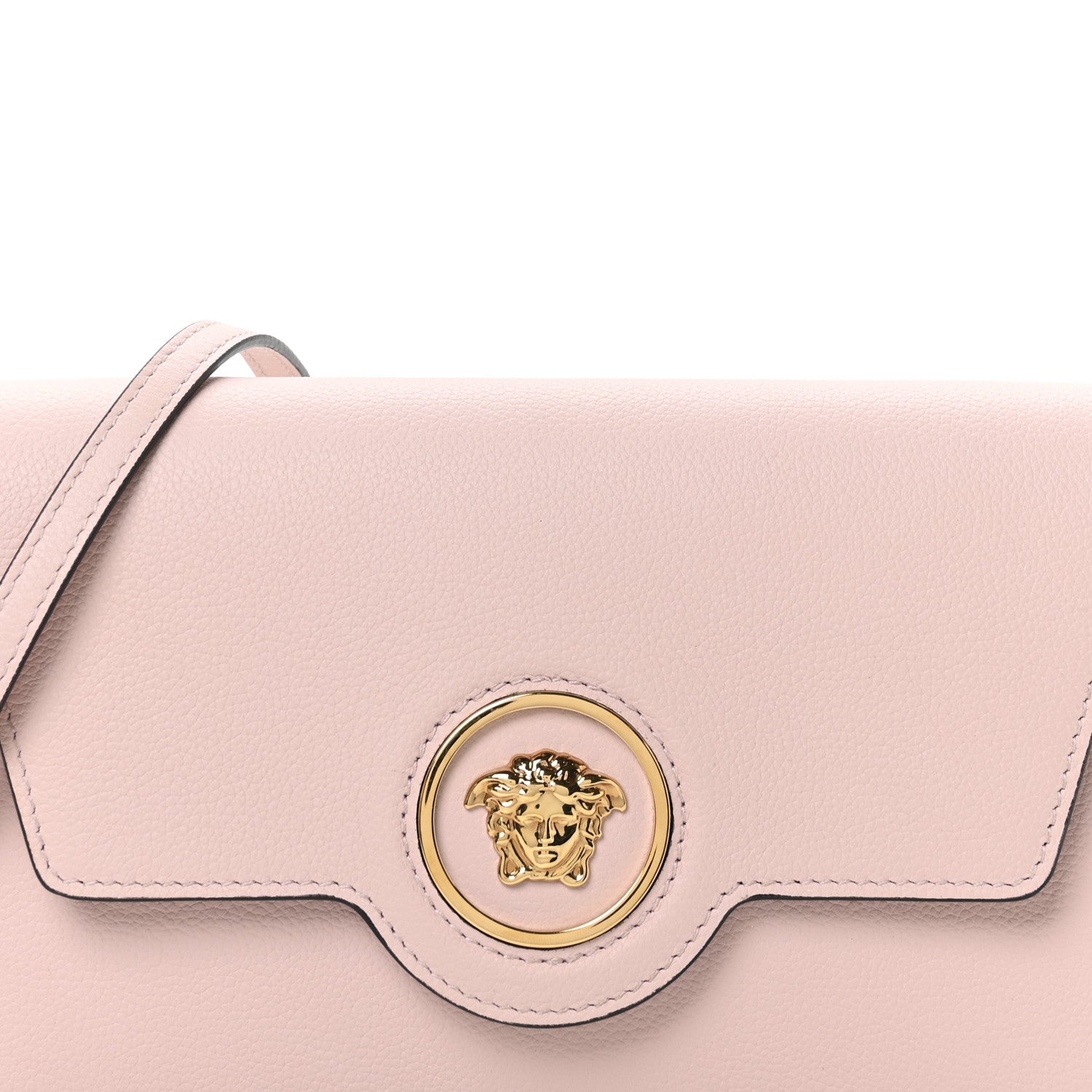 Versace Grained Calfskin La Medusa Crossbody Bag Dusty Rose 7 of 9