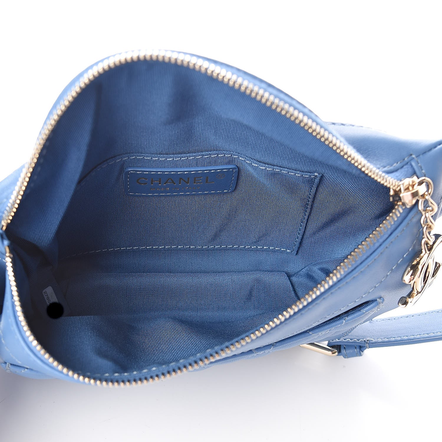 Chanel Lambskin Quilted Bi Waist Bag Fanny Pack Blue 5 of 11