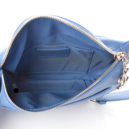 Chanel Lambskin Quilted Bi Waist Bag Fanny Pack Blue 5 of 11