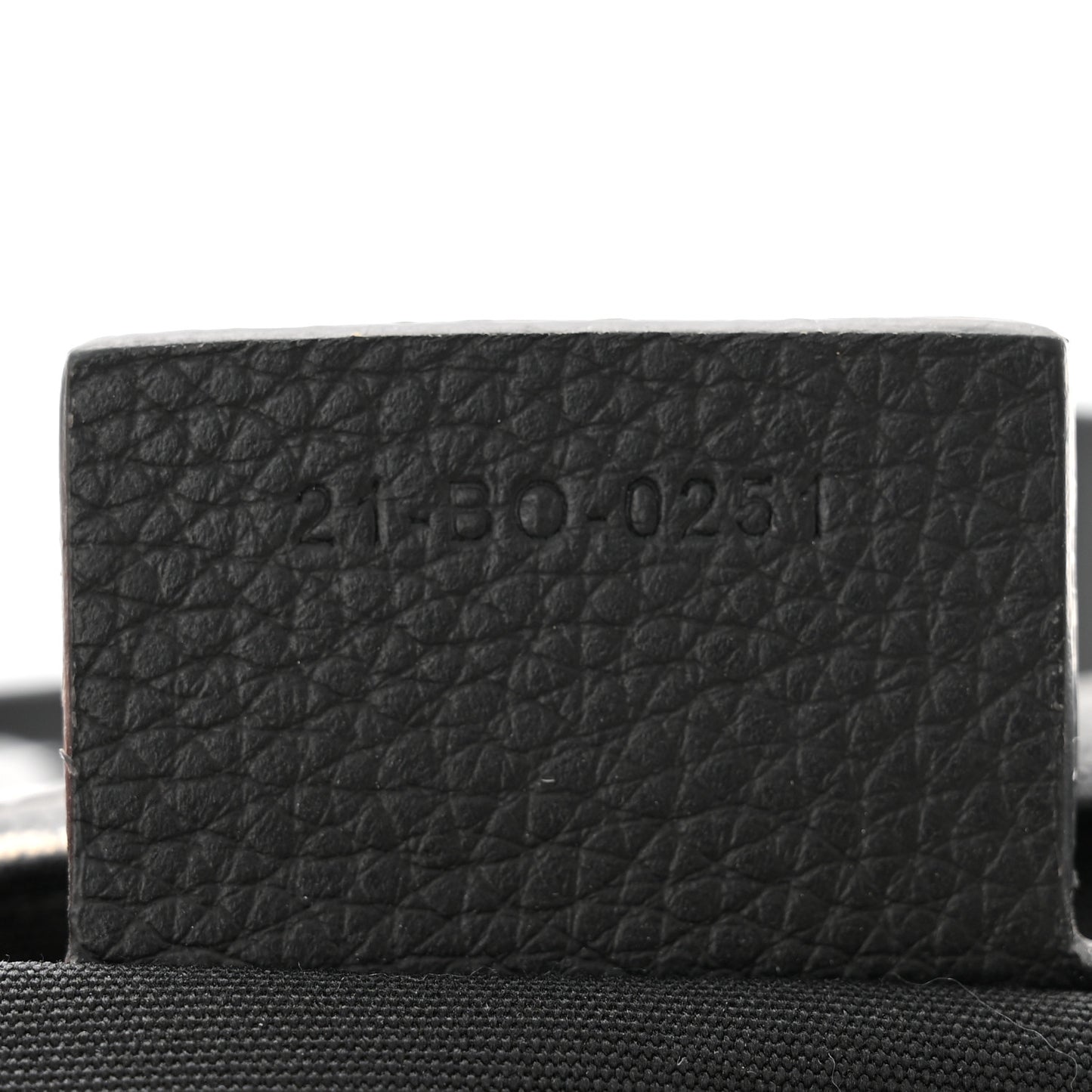 Grained Calfskin Oblique Mini Saddle Messenger Black