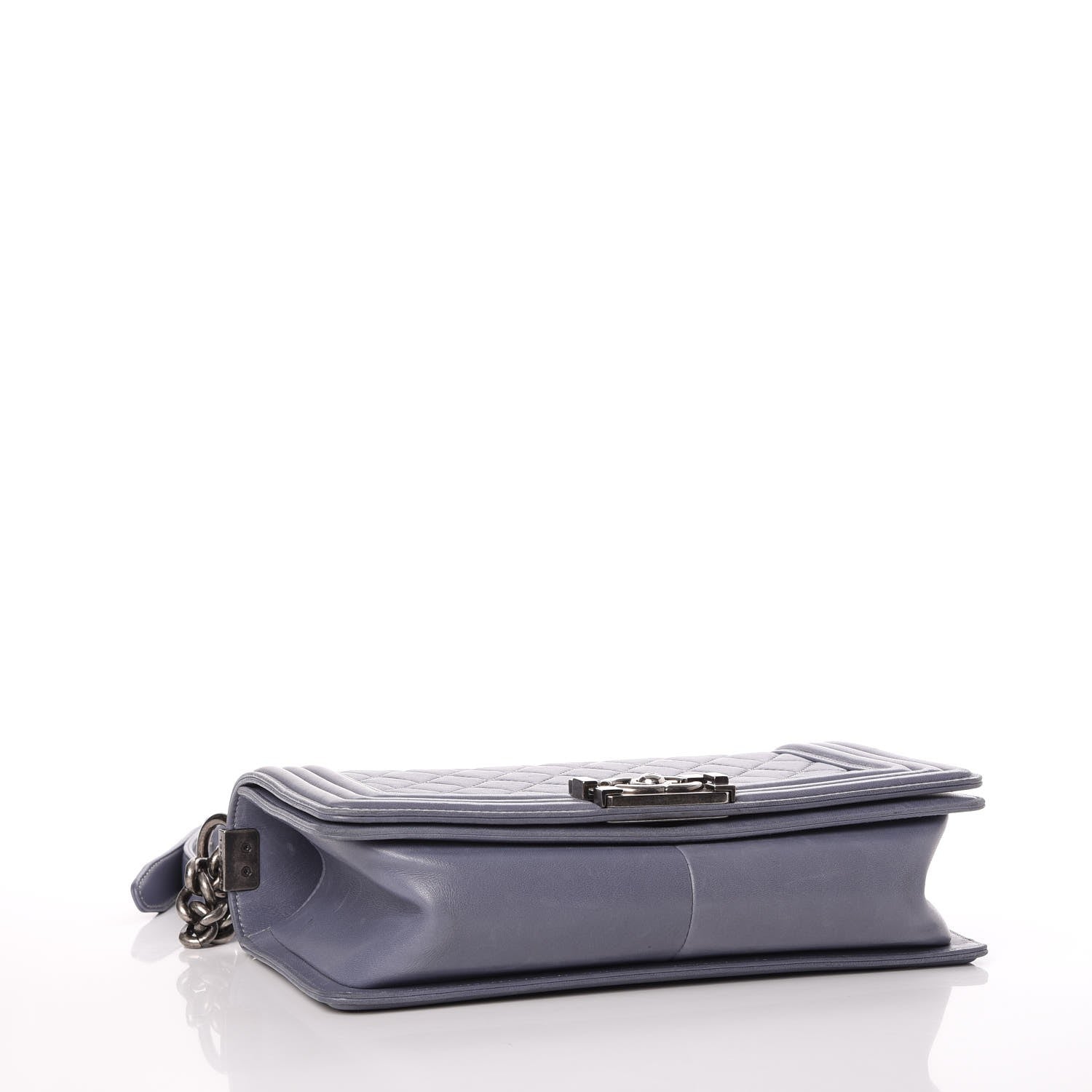 Chanel Lambskin Quilted Medium Boy Flap Blue 4 of 14