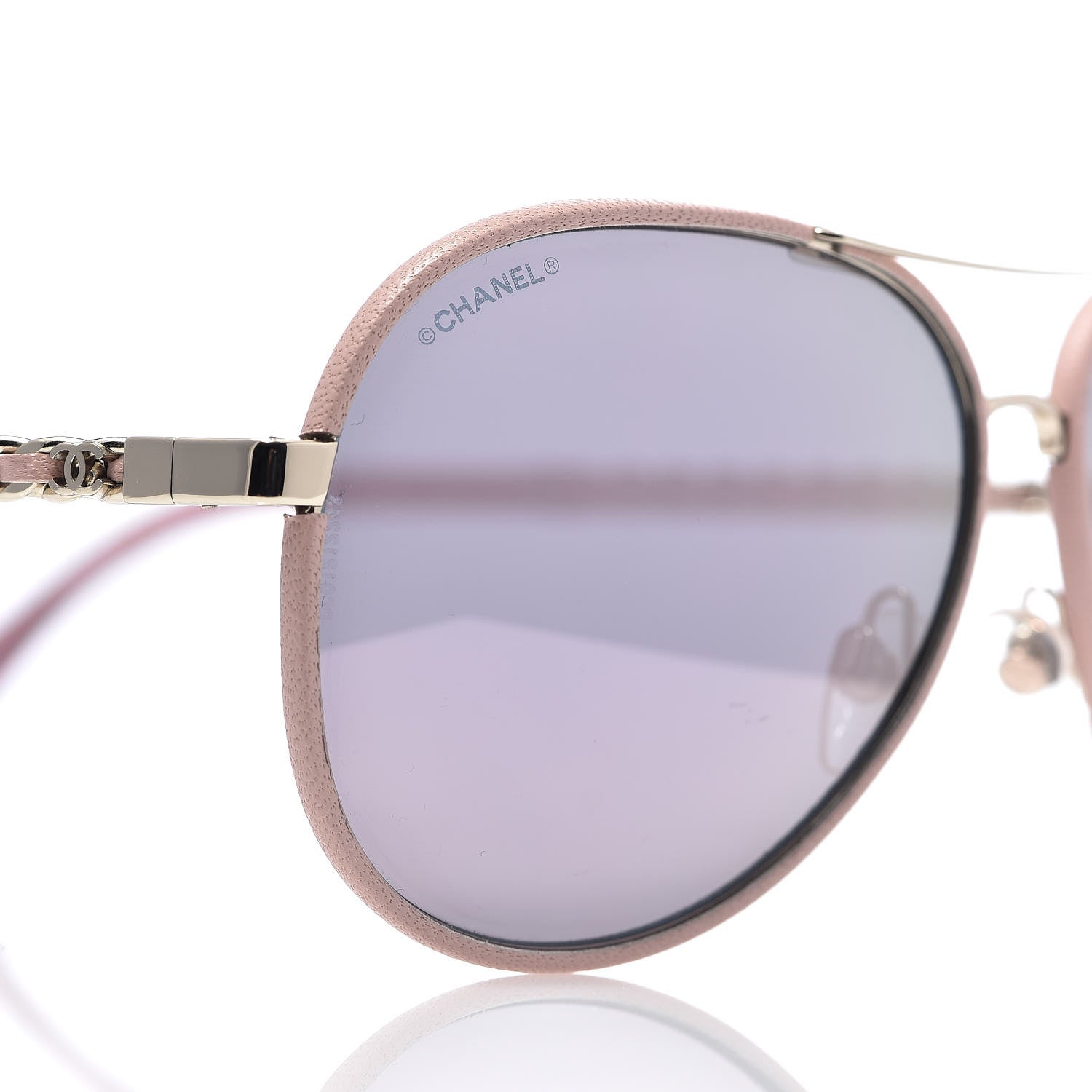 Chanel Pilot Winter Sunglasses 4219-Q Light Pink 7 of 8