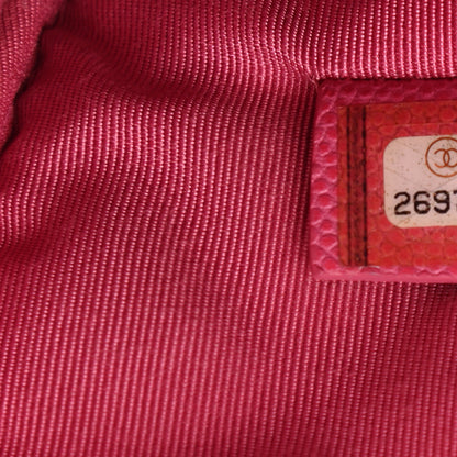 Chanel Caviar Quilted Medium Cosmetic Case Pink 8 of 15