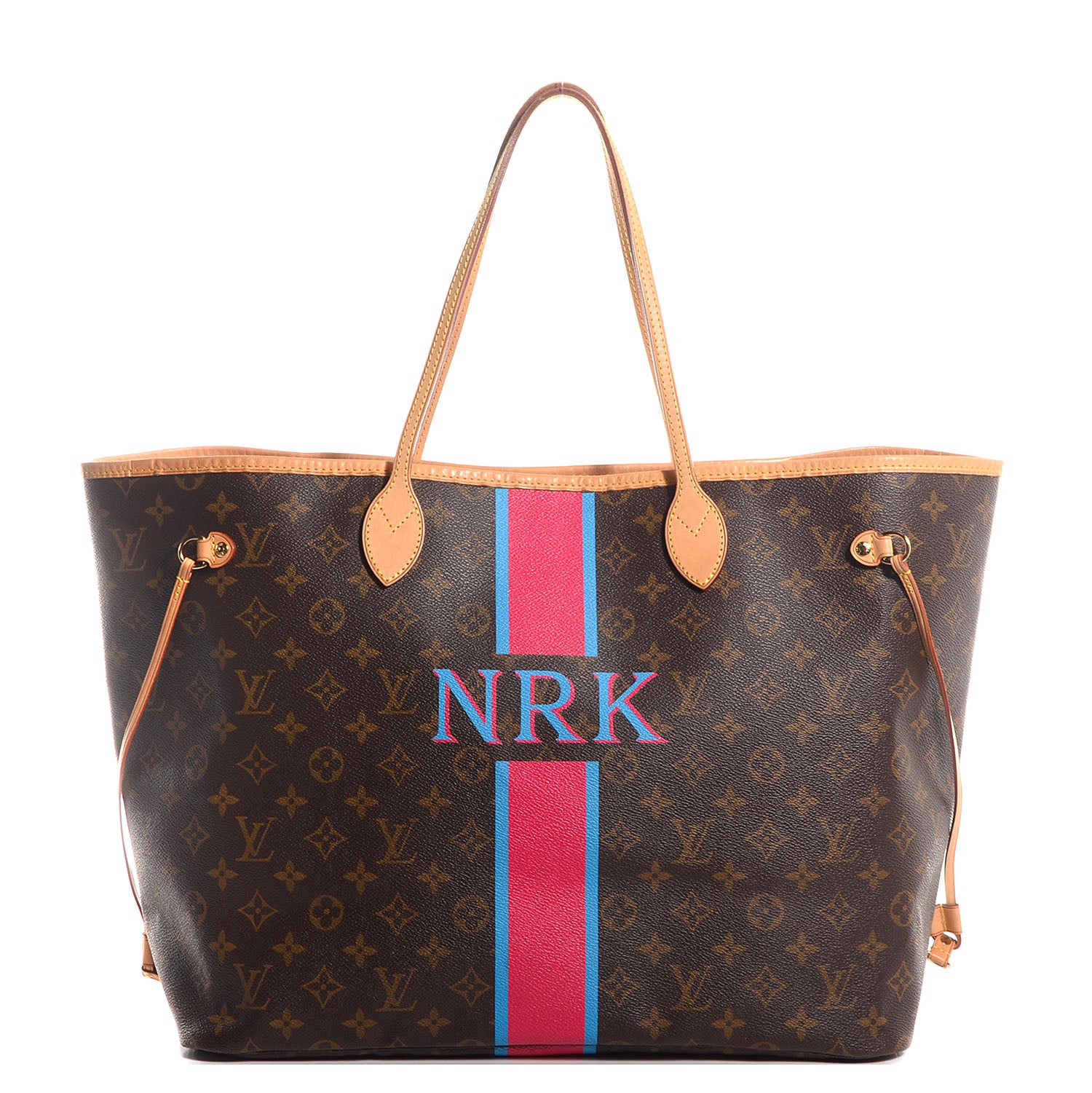 Louis Vuitton Monogram My LV Heritage Neverfull GM Fuchsia Blue Clair 1 of 7