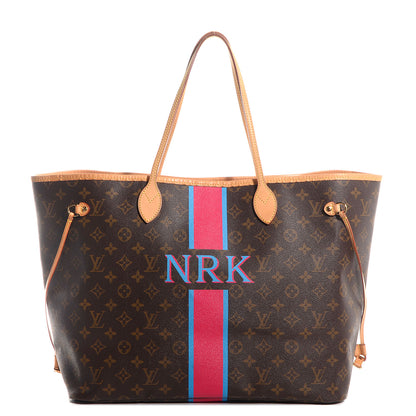 Louis Vuitton Monogram My LV Heritage Neverfull GM Fuchsia Blue Clair 1 of 7
