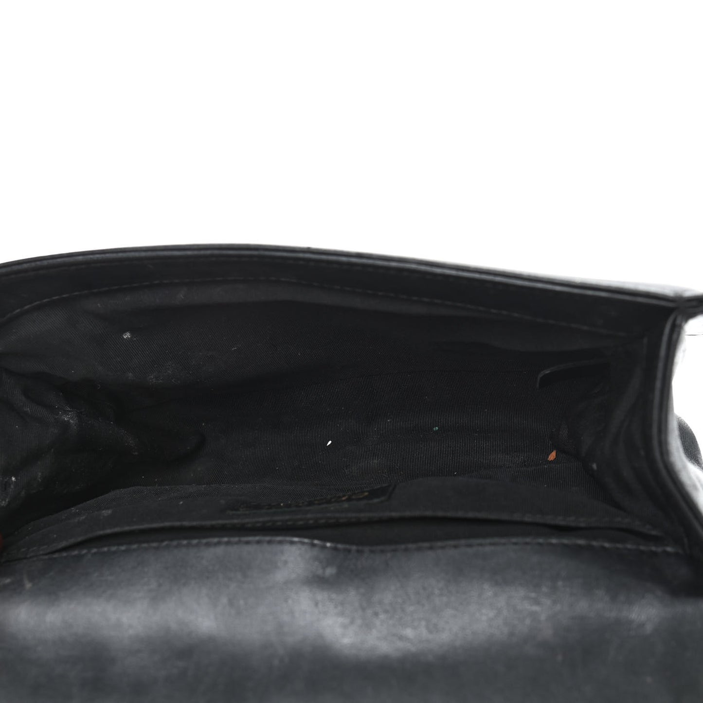 Calfskin Chevron Quilted Medium Boy Flap Black