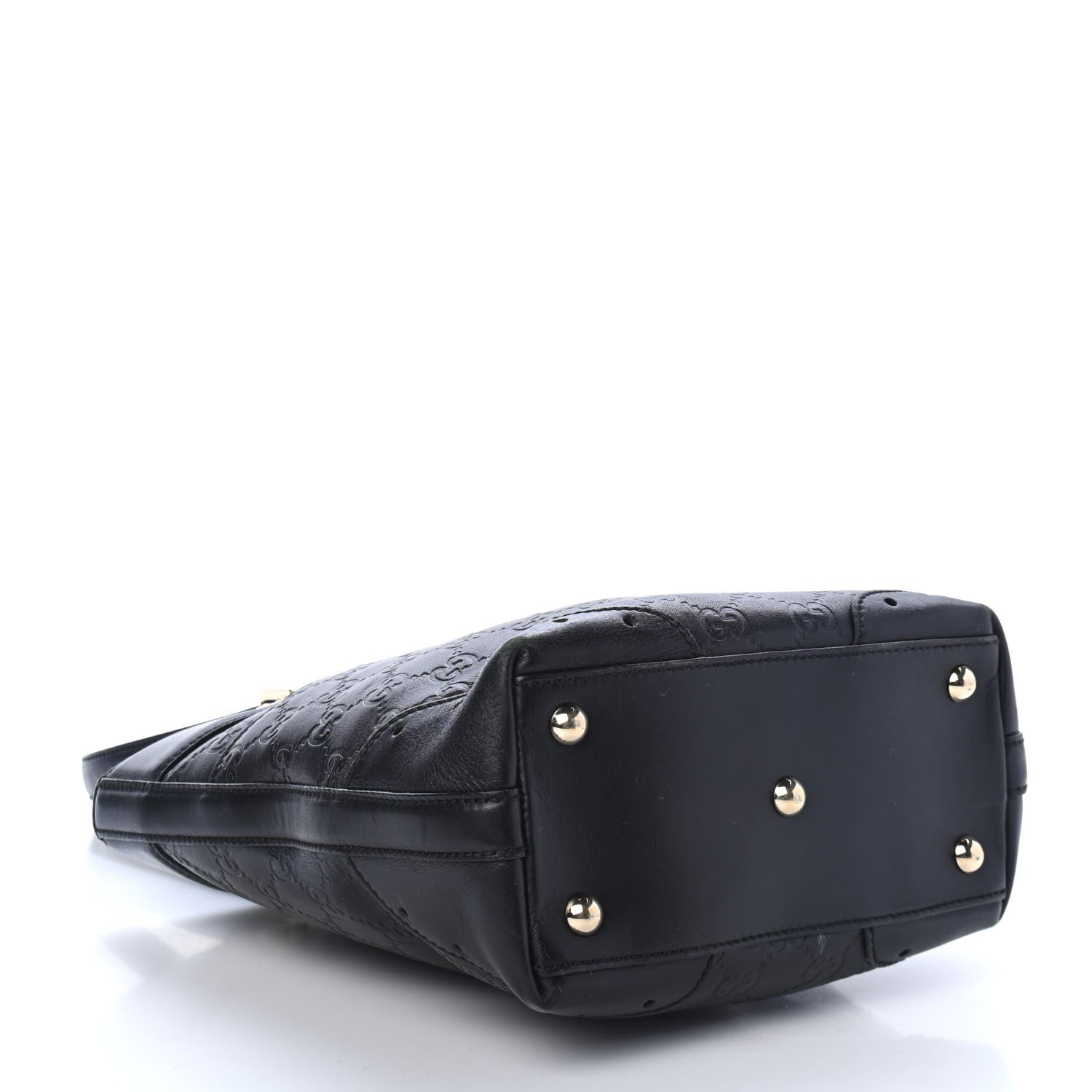 Gucci Guccissima Small Punch Tote Black 3 of 4