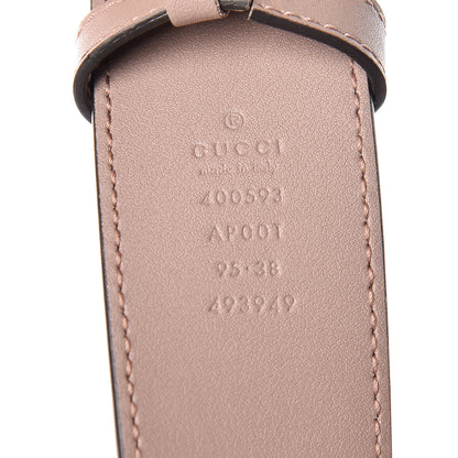 Gucci Calfskin Double G 40mm Belt 95 38 Porcelain Rose 4 of 9