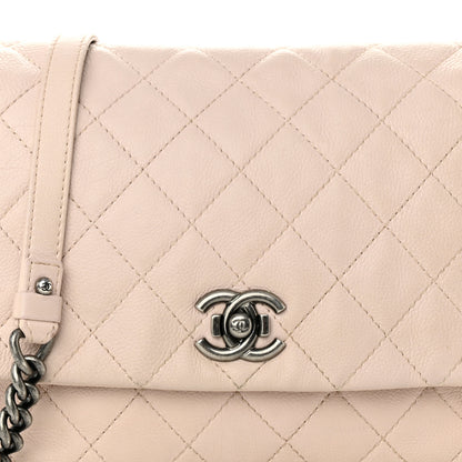 Chanel Calfskin Quilted Couture Messenger Light Pink 8 of 12