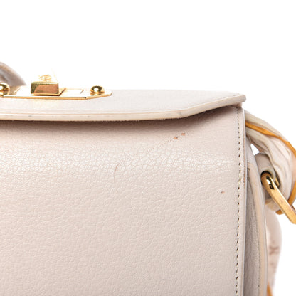 Alexander McQueen Silky Amish Grain Calfskin Scarf Box Shoulder Bag 19 Off White 11 of 13