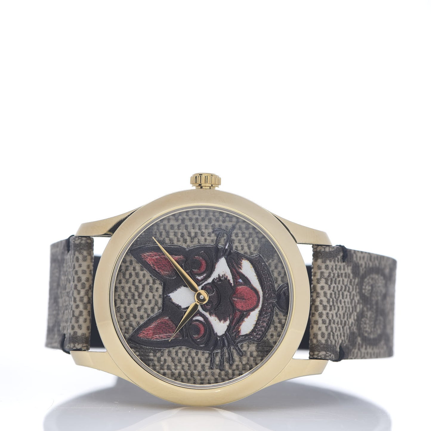 Stainless Steel Canvas 38mm G-Timeless GG Supreme Bosco Quartz Watch Brown