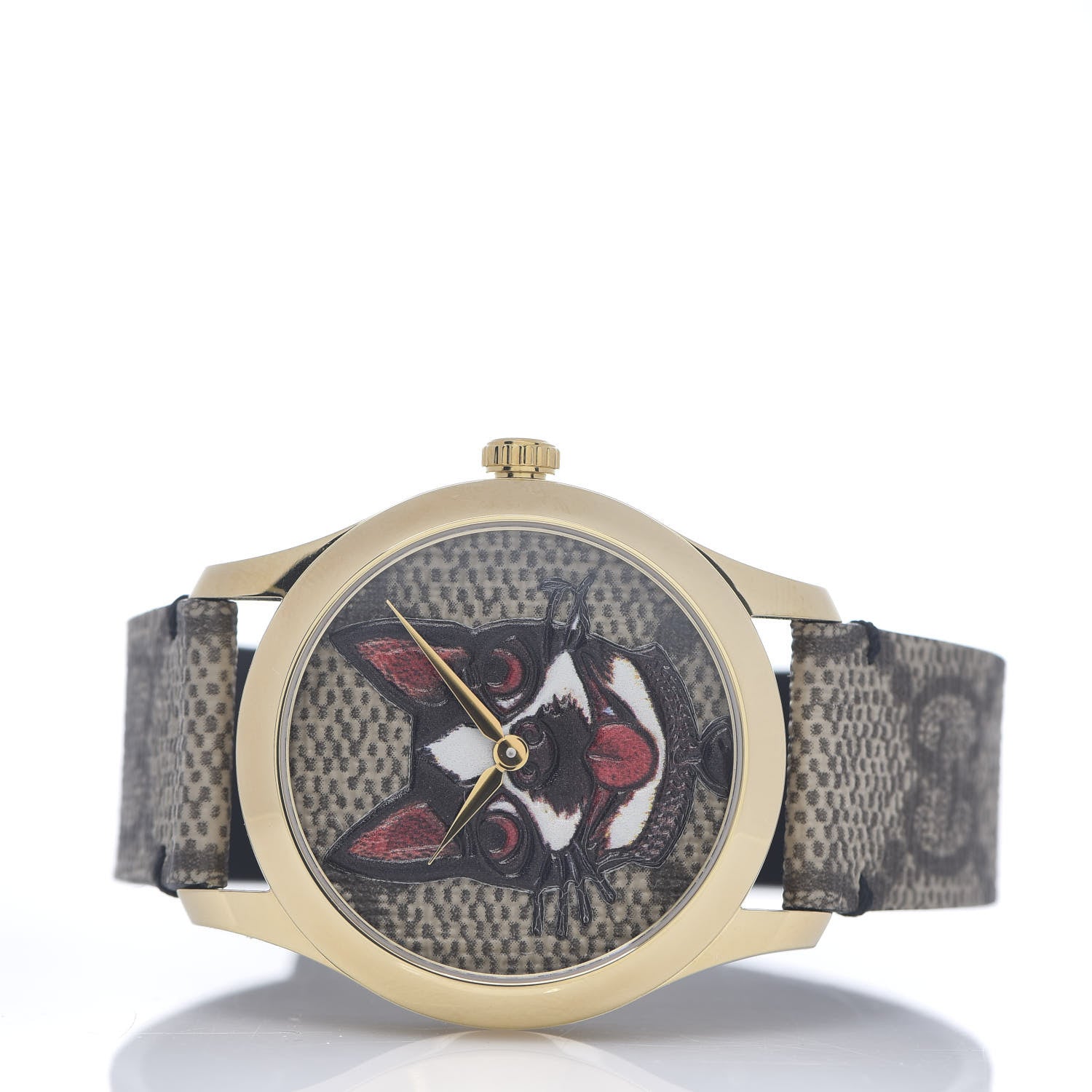 Gucci Stainless Steel Canvas 38mm G-Timeless GG Supreme Bosco Quartz Watch Brown 2 of 5