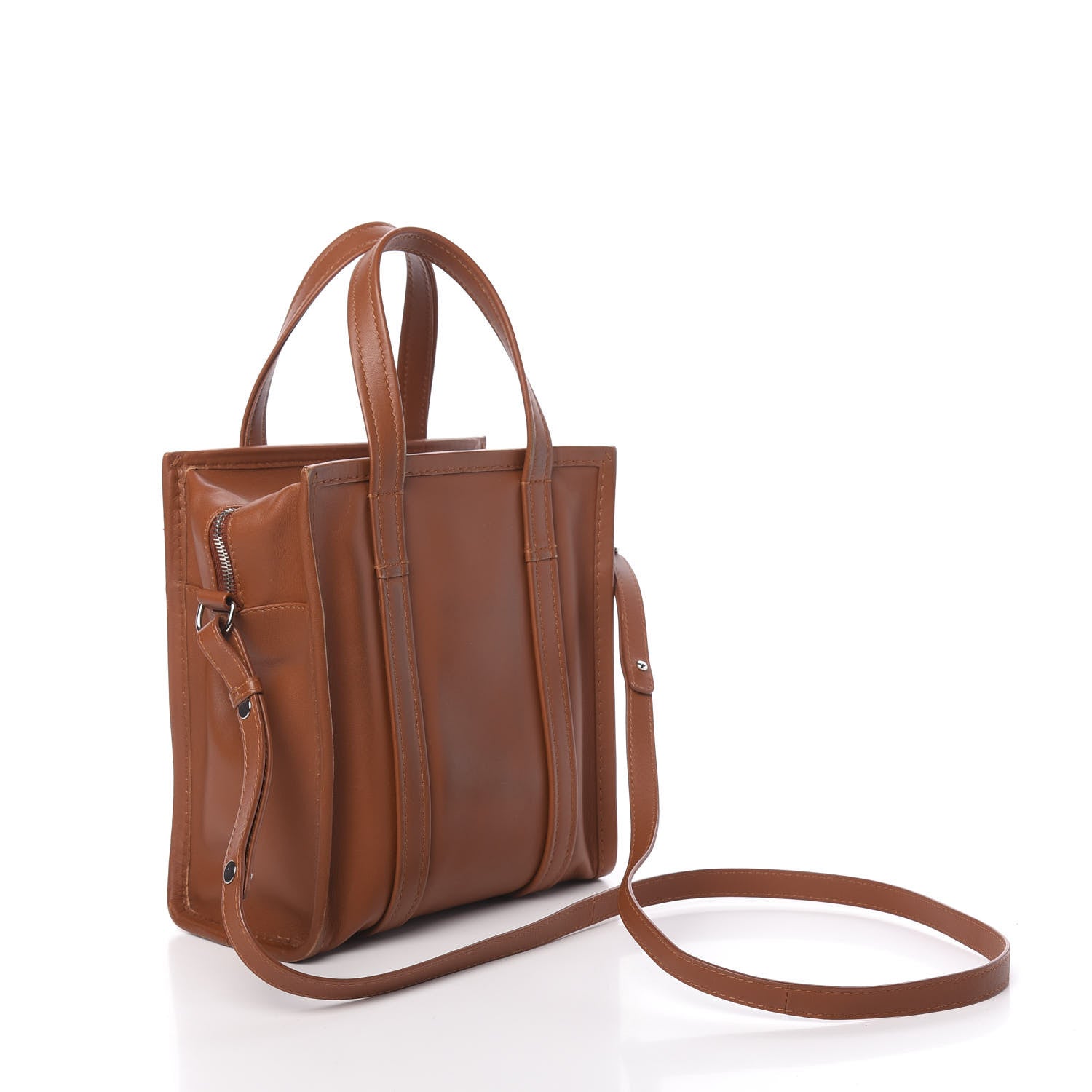 Balenciaga Agneau XS Bazar Shopper Tote Marron Fauve 5 of 21