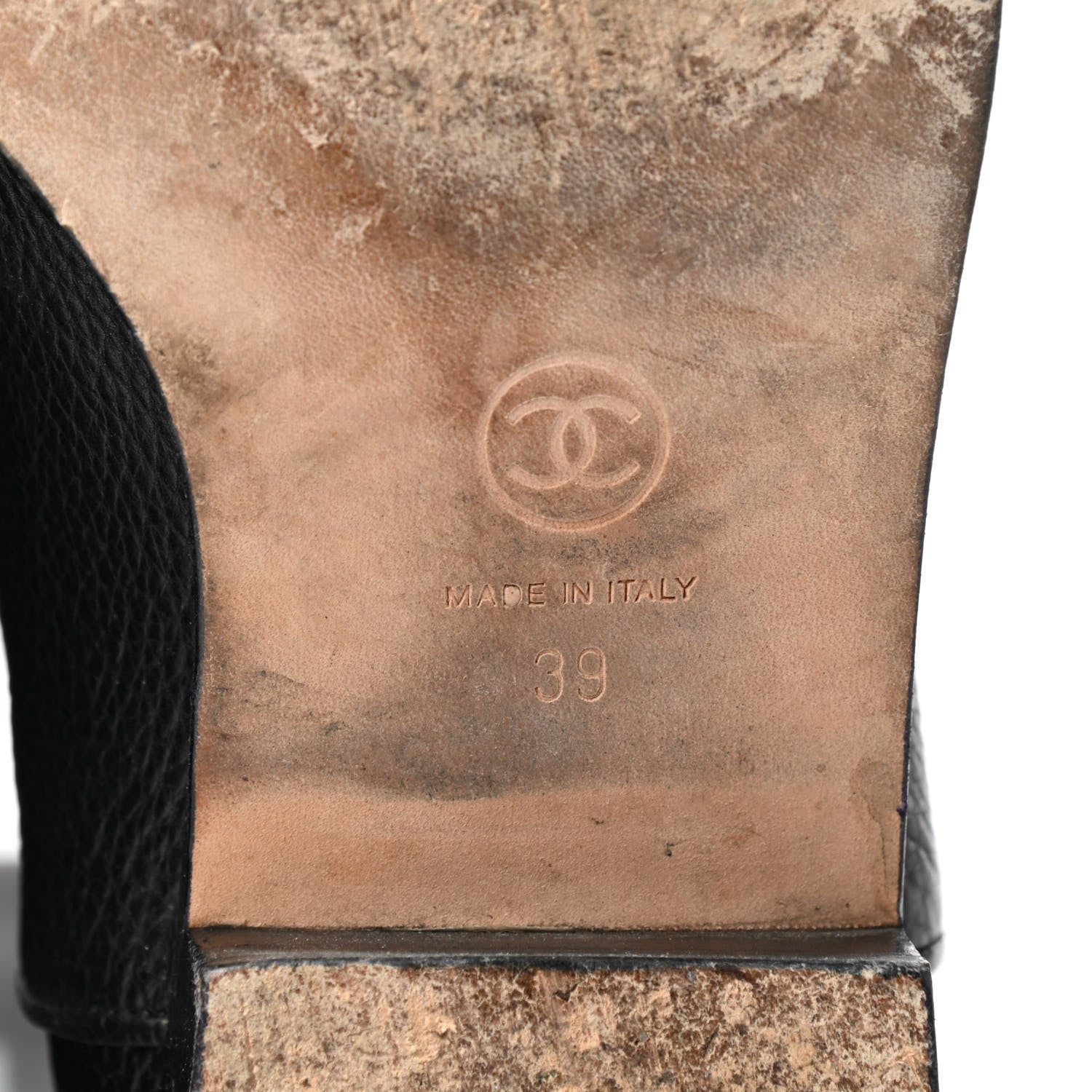 Chanel Calfskin Ascot Knee High CC Boots 39 Black 6 of 15