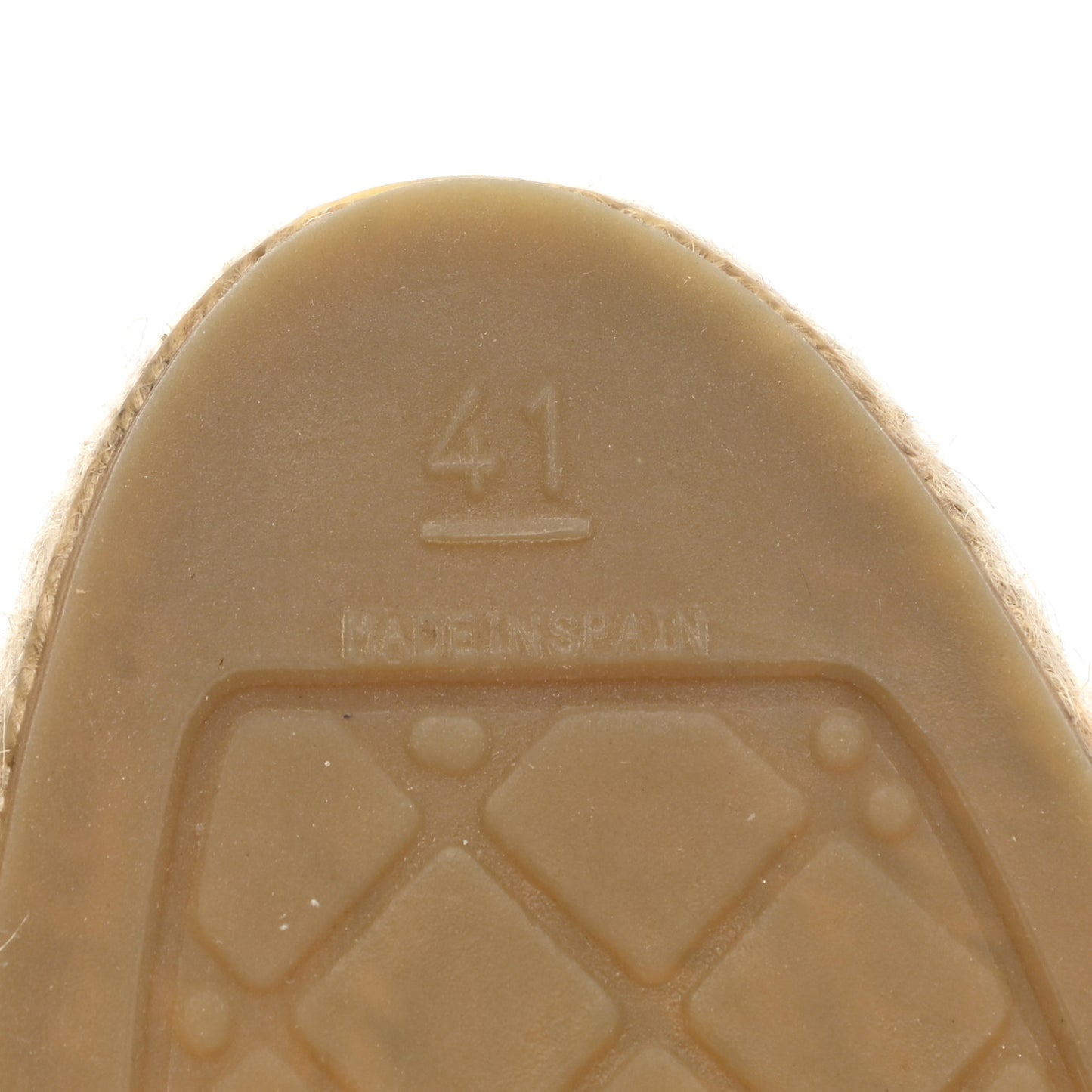 Calfskin CC Espadrilles 41 Light Brown