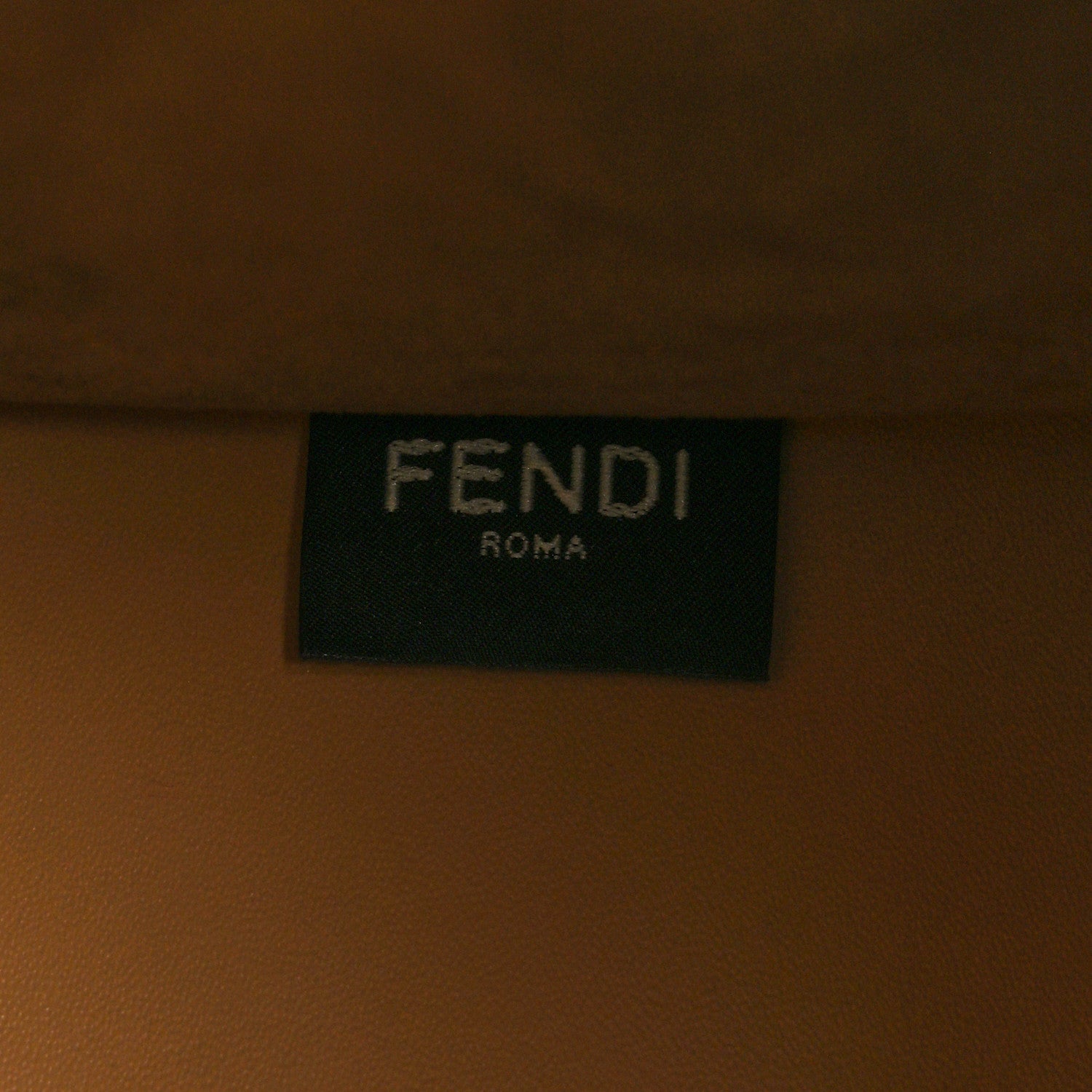 Fendi Vitello King Plexiglass Logo Embossed Medium Fendi Sunshine Shopper Tote Miele Scuro 7 of 12