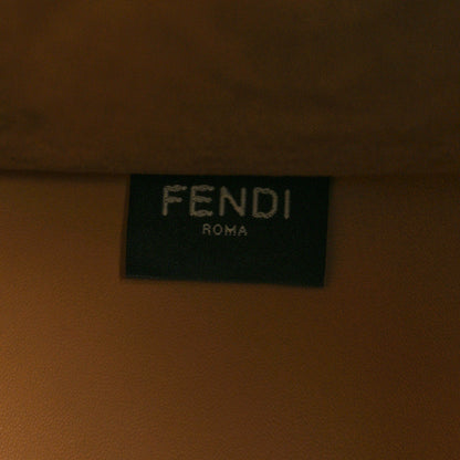 Fendi Vitello King Plexiglass Logo Embossed Medium Fendi Sunshine Shopper Tote Miele Scuro 7 of 12