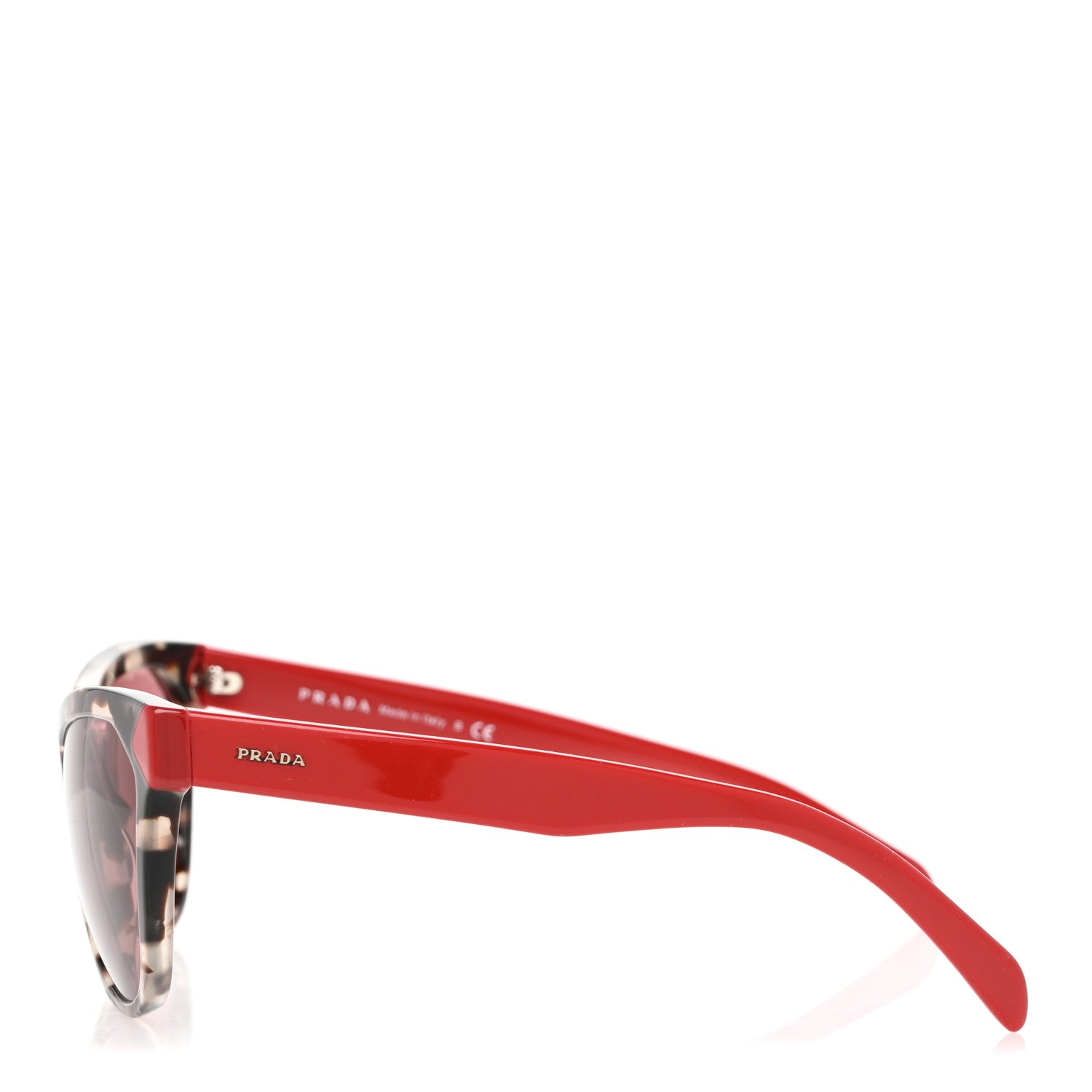 Prada Acetate Sunglasses SPR 21S Tortoise Red 3 of 8
