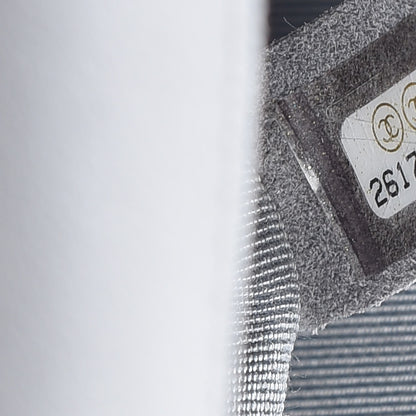 Chanel Calfskin Chevron Quilted Medium Statement Flap Grey 8 of 9