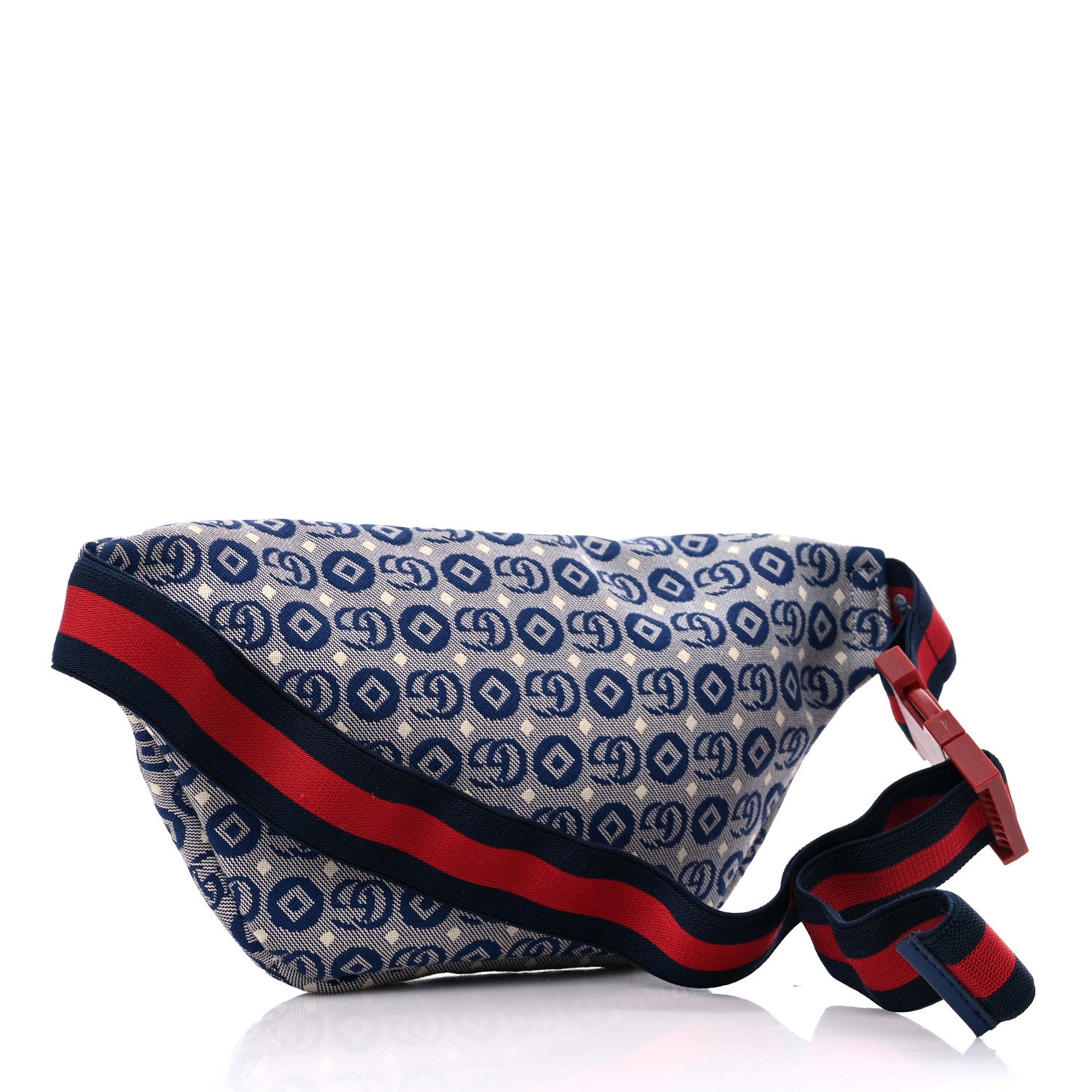 Gucci Canvas Big GG Dots Star Patch Childrens Belt Bag Blue 2 of 10