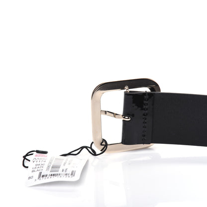 Chanel Patent Calfskin Belt 80 32 Black 6 of 8