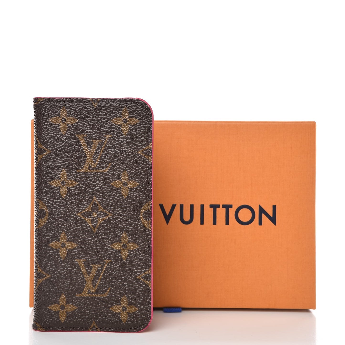Monogram iPhone X Folio Case Rose Pop