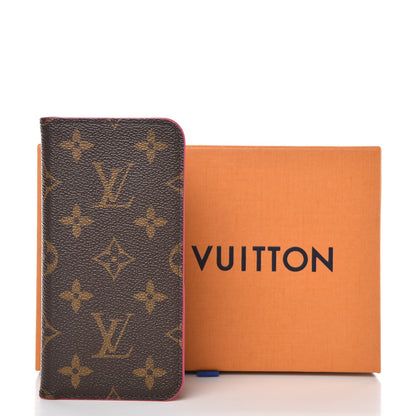 Louis Vuitton Monogram iPhone X Folio Case Rose Pop 7 of 7