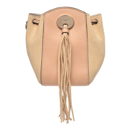 Chloe Suede Calfskin Mini Sac Drawstring Blush Nude 1 of 8
