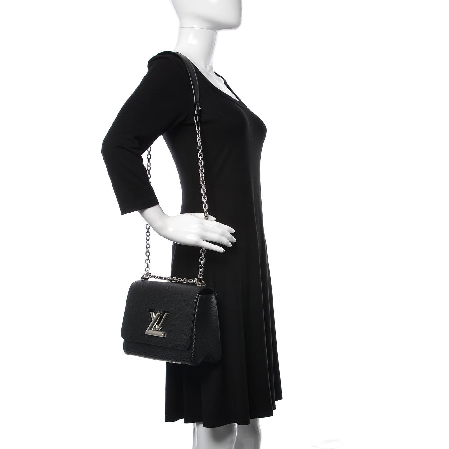 Epi Twist Shoulder Bag MM Black