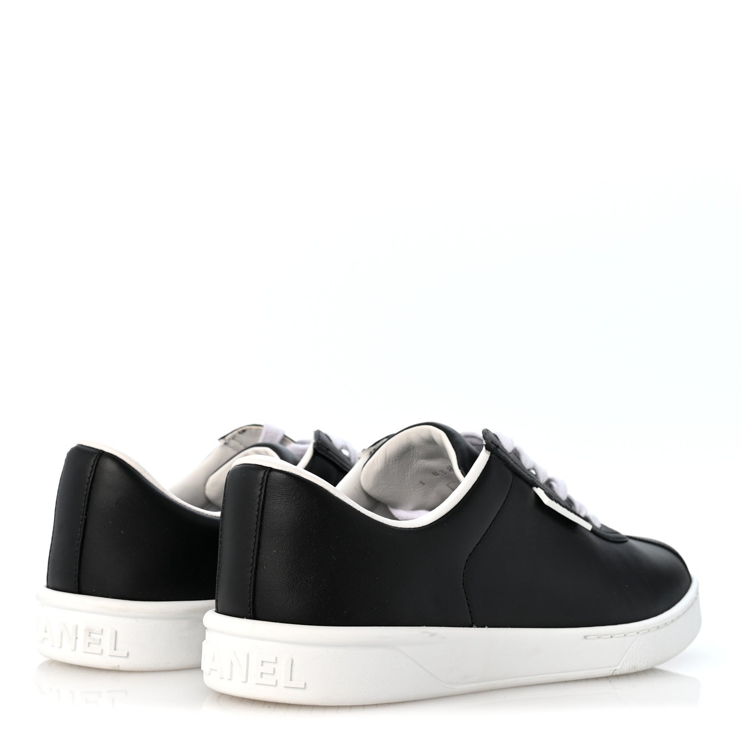 Calfskin CC Womens Sneakers 38.5 Black