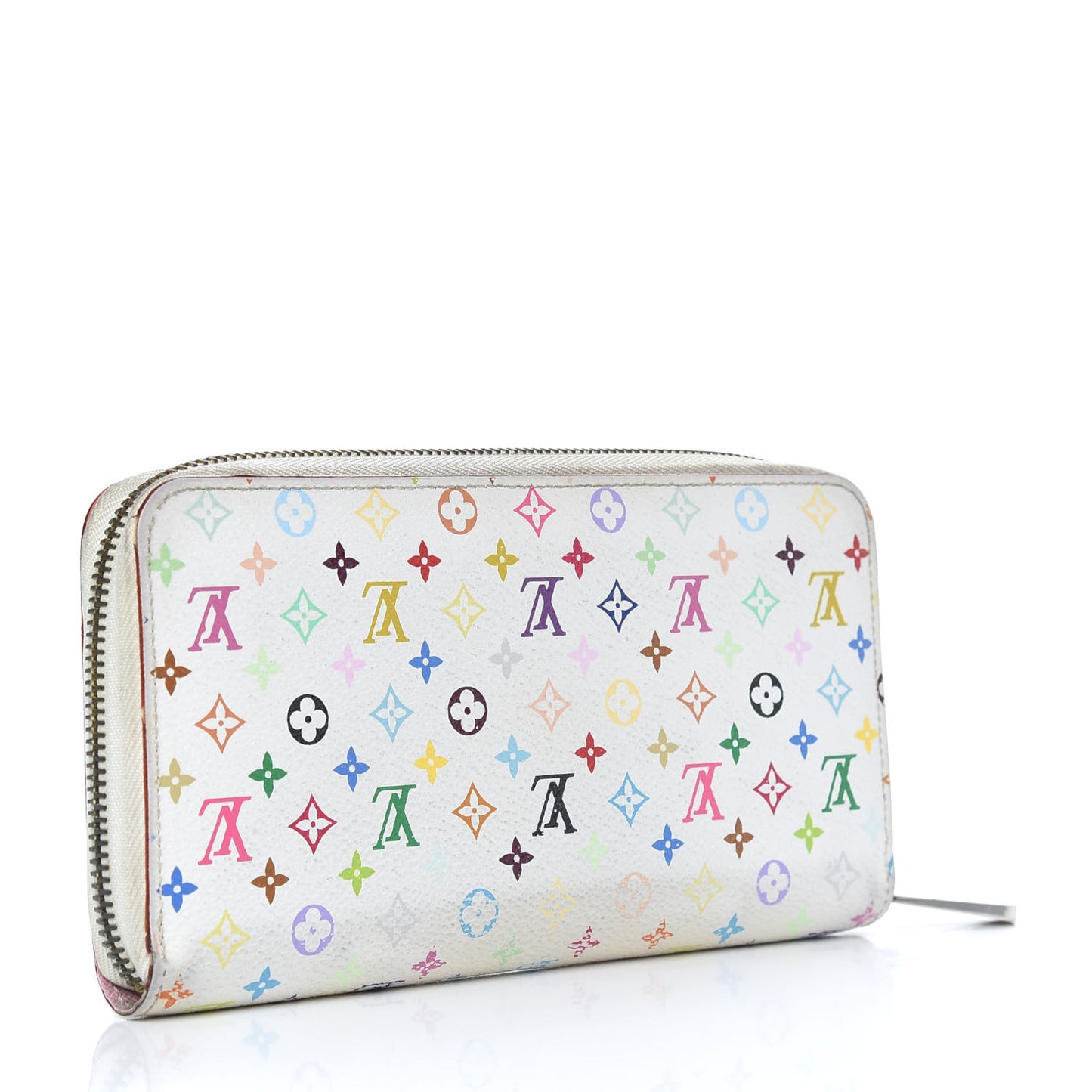 Monogram Multicolor Zippy Wallet White Litchi