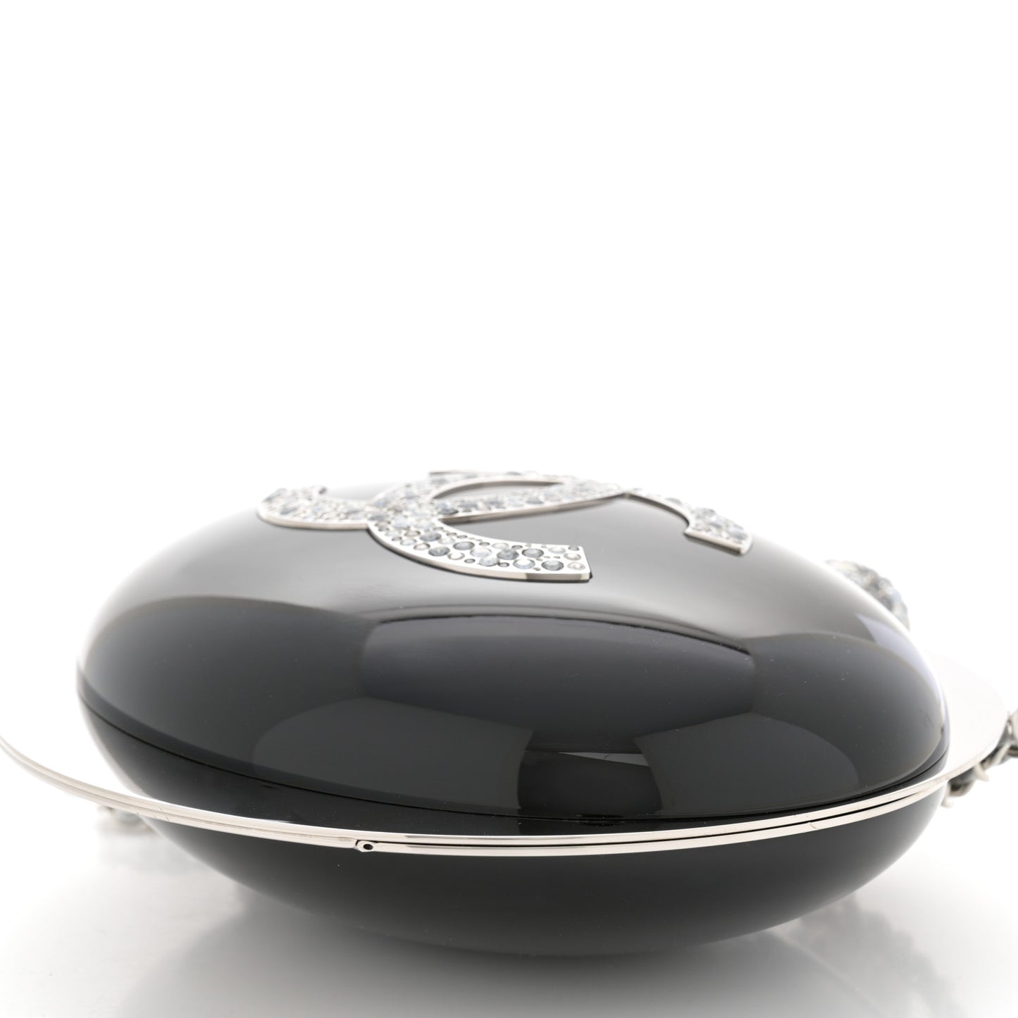 Resin Crystal CC Evening On The Moon Minaudiere Black