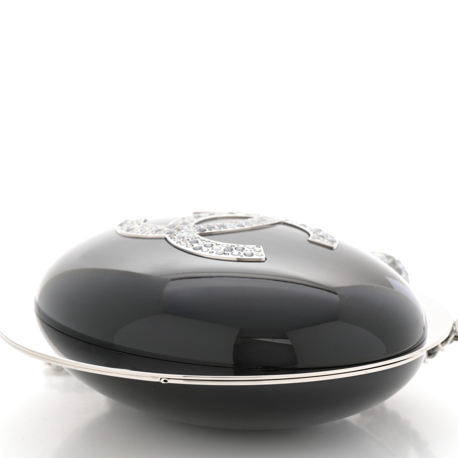 Chanel Resin Crystal CC Evening On The Moon Minaudiere Black 10 of 12