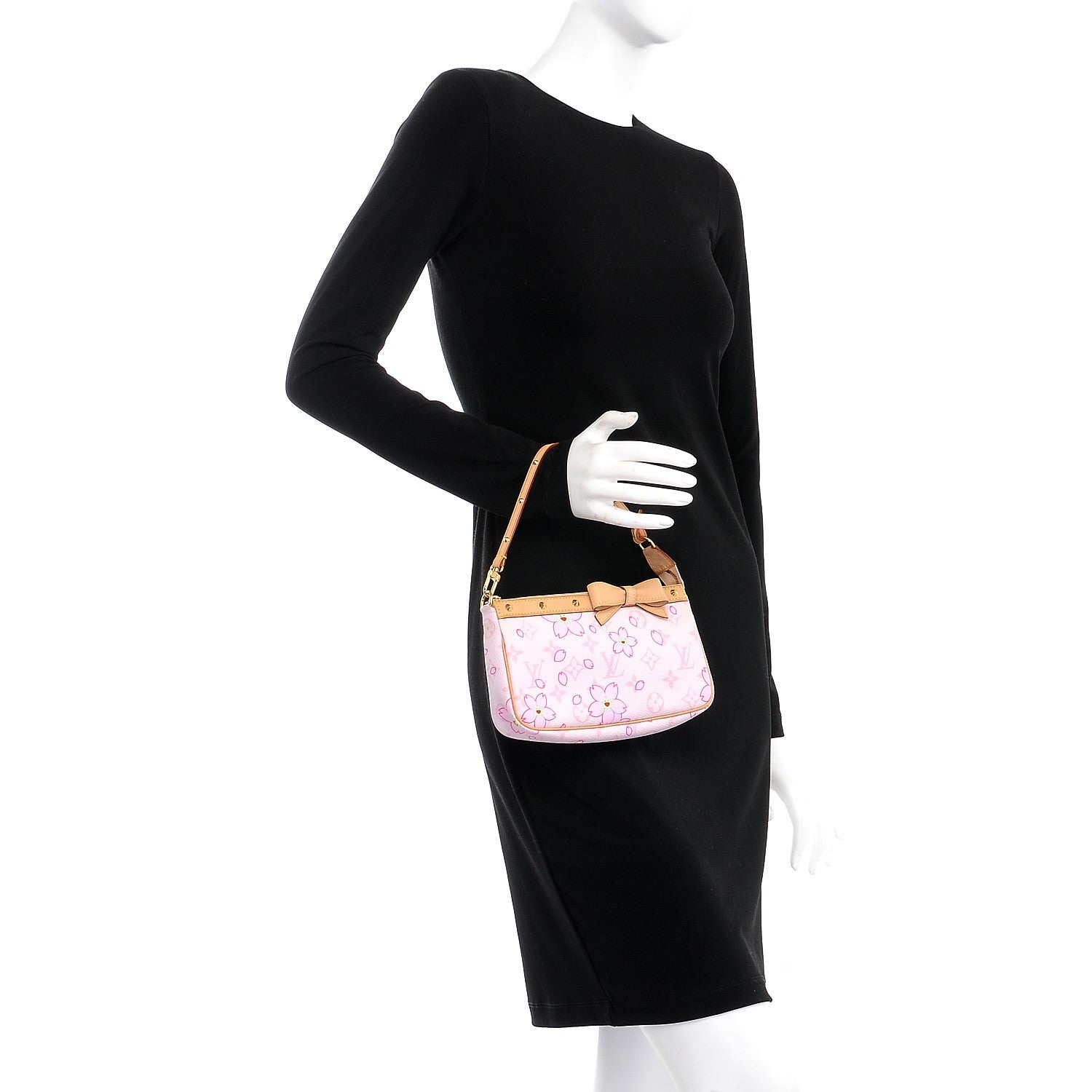 Louis Vuitton Monogram Cherry Blossom Pochette Accessories Pink 2 of 8