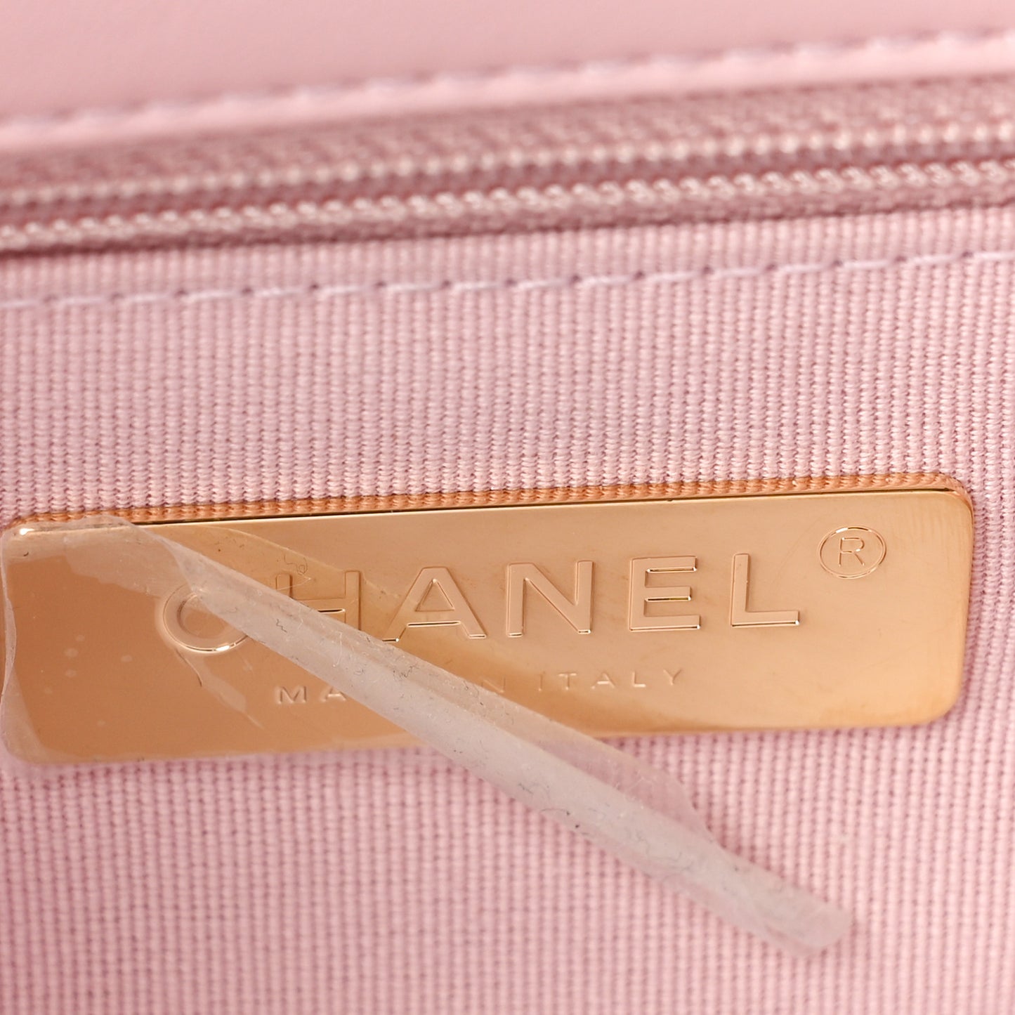 Lambskin Quilted Medium Chanel 19 Flap Light Pink