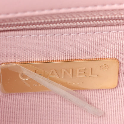 Chanel Lambskin Quilted Medium Chanel 19 Flap Light Pink 6 of 10